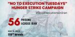 IRAN - 119th weekly hunger strike