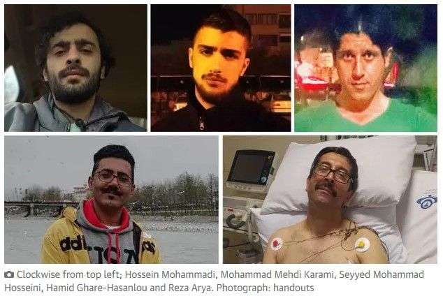 IRAN - 5 sentenced to death