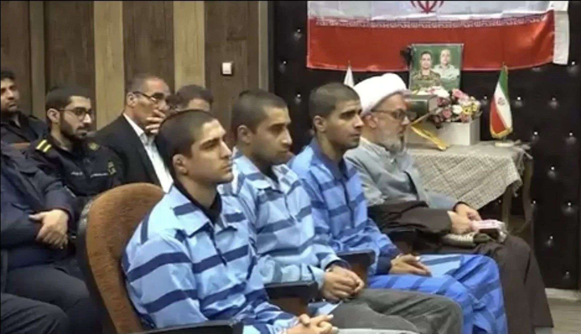 IRAN - Left to right, Saleh Mohammadi, Mehdi Ghasemi and Saeed Davodi