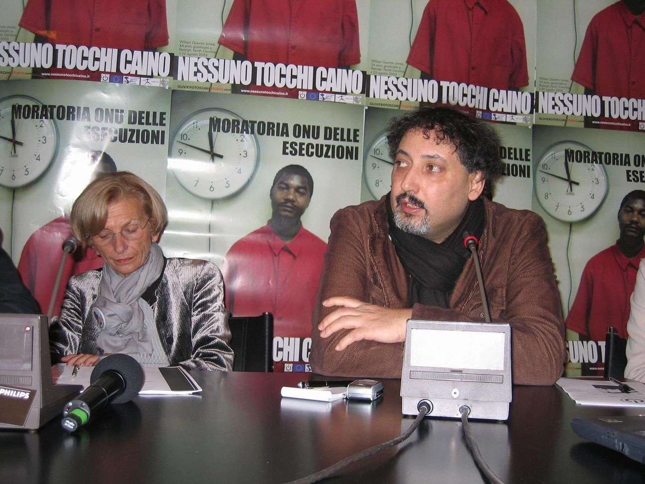 Emma Bonino e Khaled Fouad Allam alla conferenza stampa