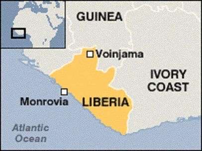 liberia mappa