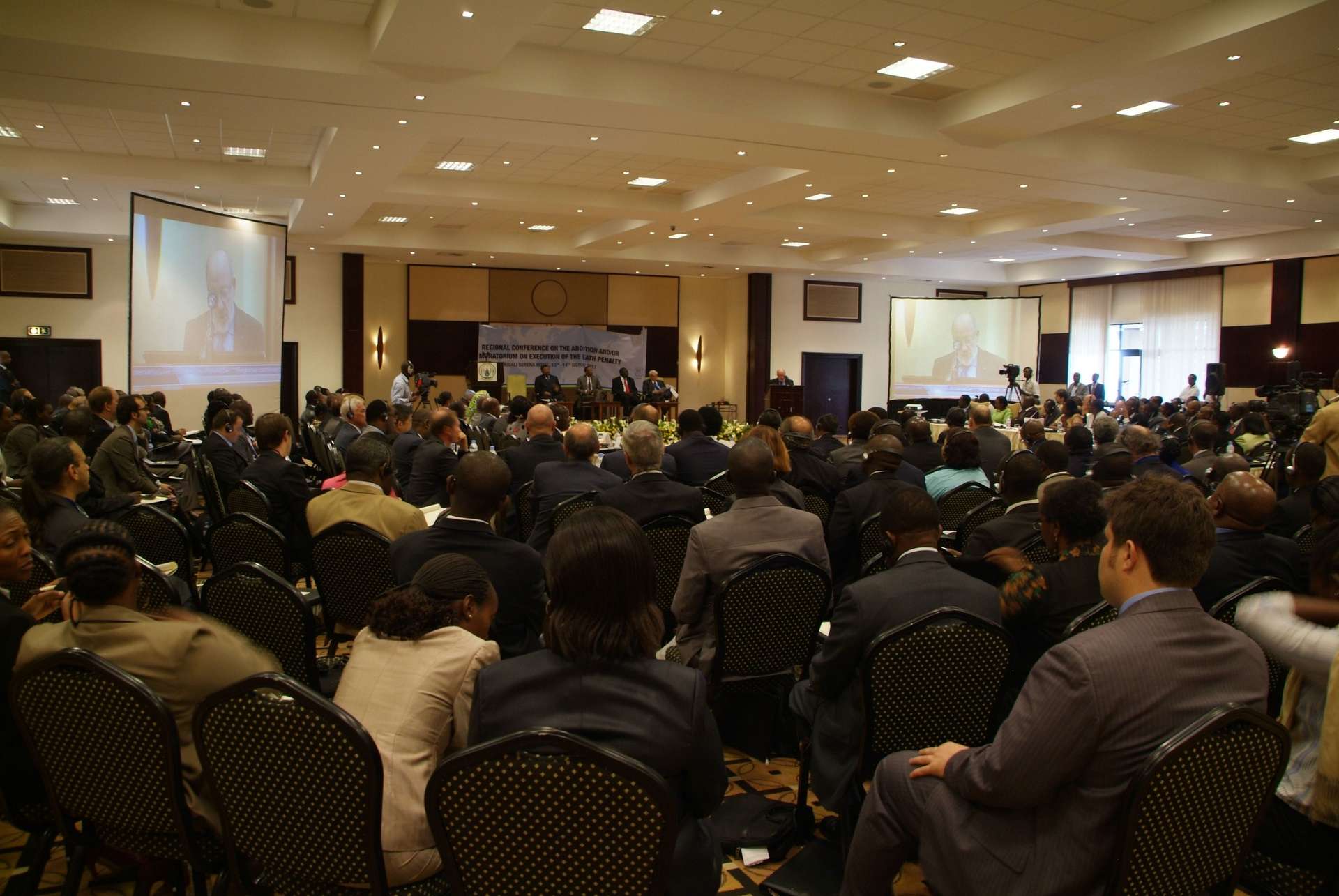Sala della conferenza contro la pena di morte organizzata a Kigali