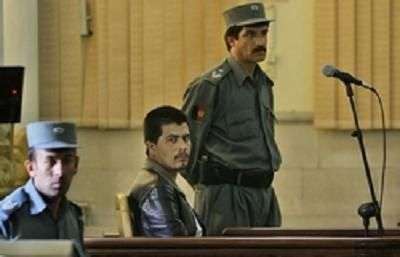 Sayed Parwez Kambakhsh durante l'udienza