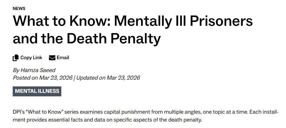 USA - Mentally ill (DPIC)