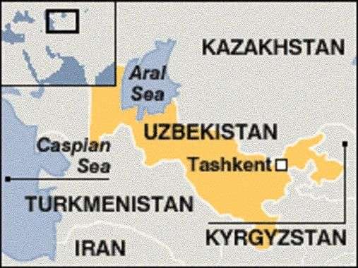 Uzbekistan mappa